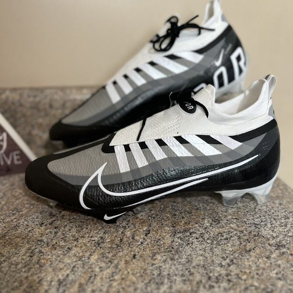 Nike Vapor Edge Elite 360 Men Size 12 Black Dark Smoke Grey DQ3558-001 FB Cleats